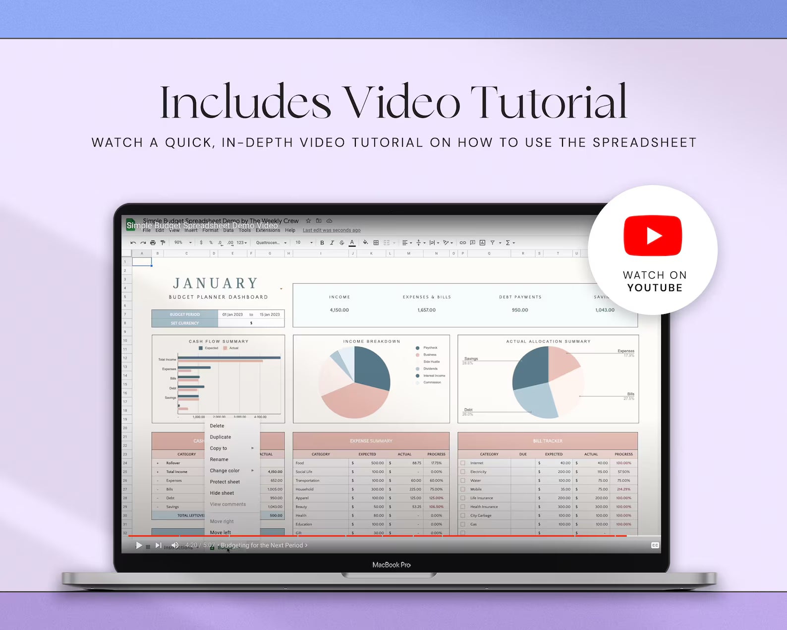Simple Budget Planner